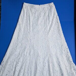 Cotton Lace Maxi Skirt NWOT Size 10